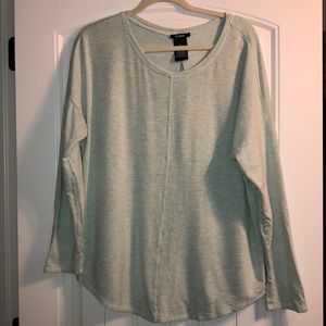Light green long sleeved tunic style shirt
